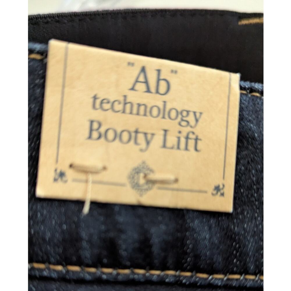 Democracy wide leg Hi rise Sz 14 dark rinse Jeans NWT Slimming ab Technology - Picture 10 of 12